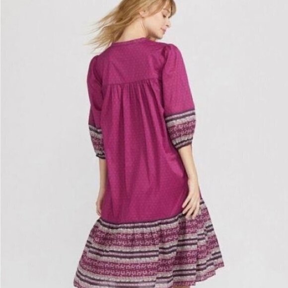 ANNA Sui x Uniglo Em-broidered Bohemian Dress size xs - Picture 3 of 7